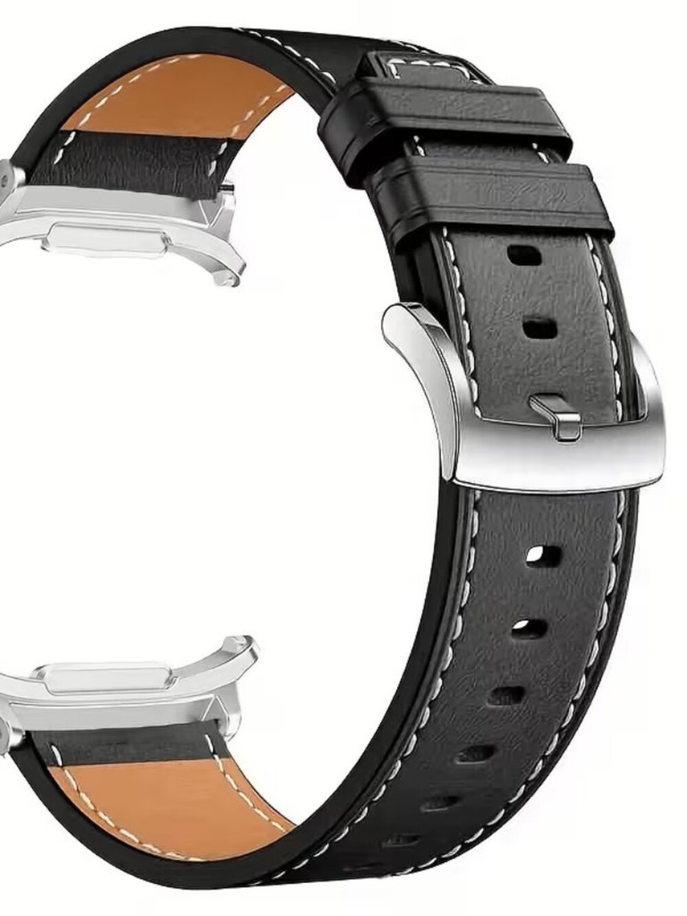 Black Leather Samsung Galaxy Ultra Watch Band New Strap for Galaxy Watch